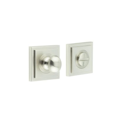 Burlington Turns & Releases Inner 1 Square Stepped Rose Satin Nickel - By Frelan Hardware - BUR-80SN-152SN