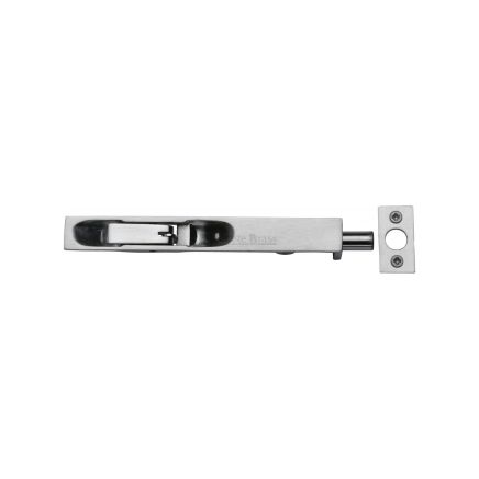 Heritage Brass Door Bolt Flush Fitting 6" x .3/4" Satin Chrome finish