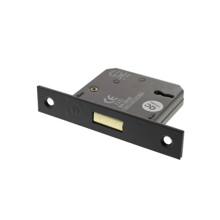 Atlantic 3 Lever Key Deadlock [CE] 3" - Matt Black