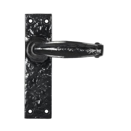 Black Lever Latch Set