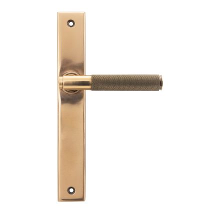 Polished Bronze Brompton Slimline Lever Espag. Latch Set