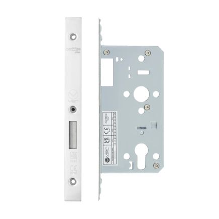 Zoo Hardware 2 Piece - DIN euro deadlock - backset 55mm - Stainless Steel