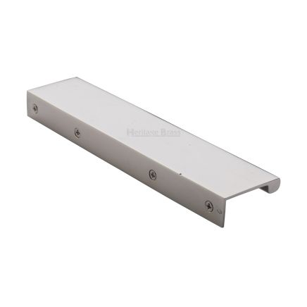 Heritage Brass EPTR Edge Pull Cabinet Handle 200mm Polished Nickel finish