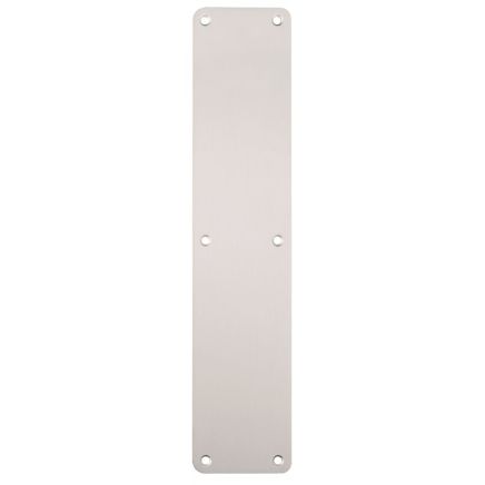 Plain Finger Plate  - Satin Anodised Aluminium