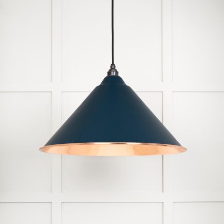 Hammered Copper Hockley Pendant in Dusk
