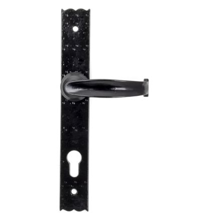 Black Cottage Lever Espag. Lock Set
