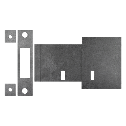 Atlantic Deadlock - 3LK Intumescent Lock Kit FD30 0.8mm