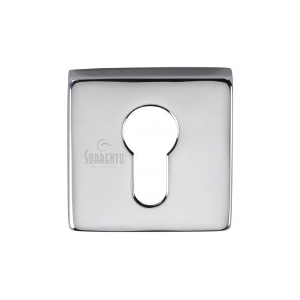 Sorrento Concealed Square Euro Escutcheon Polished Chrome finish