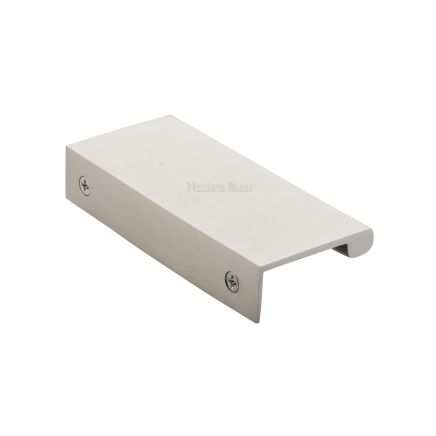 Heritage Brass EPTR Edge Pull Cabinet Handle 100mm Satin Nickel finish