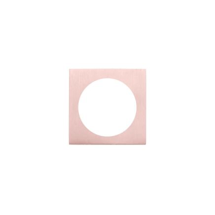Zoo Hardware Spare square rose (turn & release) - Tuscan Rose Gold