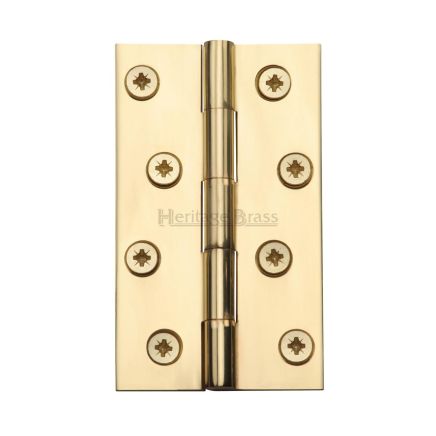 Heritage Brass Hinge Brass 4" x 2 3/8" Polished Brass finish
