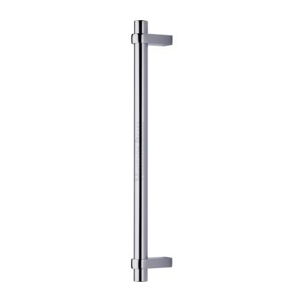 Heritage Brass Door Pull Handle Industrial Design 353mm Polished Chrome Finish