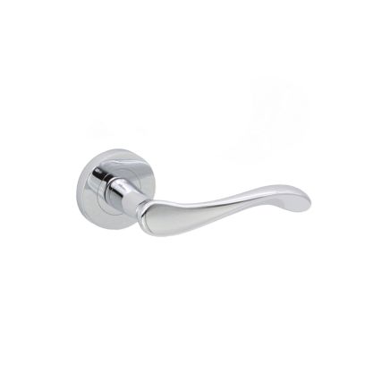 Rosalie Lever Door Handle Polished Chrome