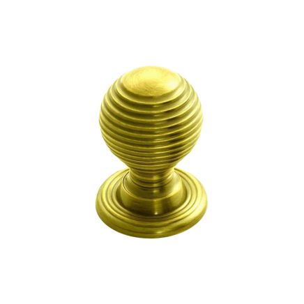 Queen Anne Knob 35mm - Polished Brass