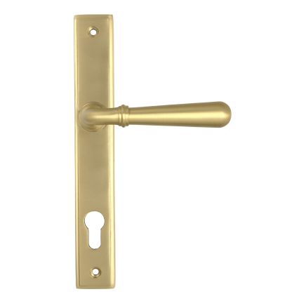 Satin Brass Newbury Slimline Lever Espag. Lock Set