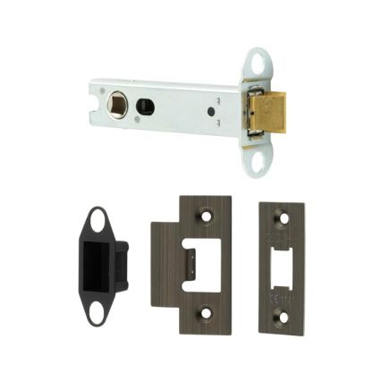 Jedo Heavy Duty Tubular Latches - 45 Degree Short Travel 102mm Antique Brass - By Frelan Hardware - JL-HDT102AB