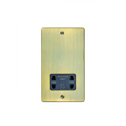 Eurolite Enhance Decorative Shaver Socket Antique Brass