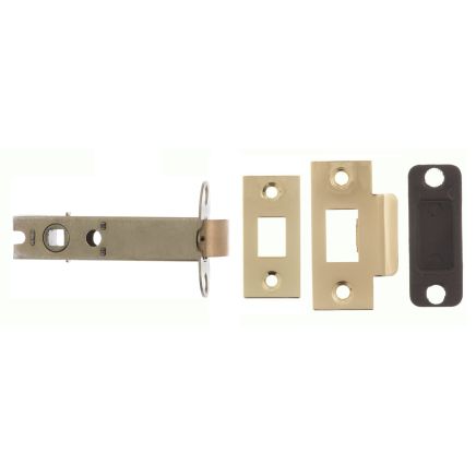 Atlantic Heavy Duty Bolt Through Tubular Latch 4" - Polished Brass