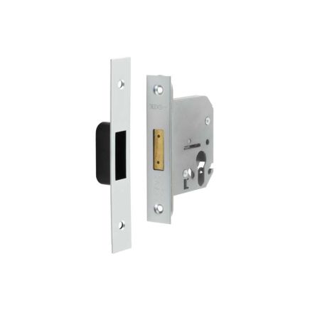 Jedo Euro Profile Deadlocks 76mm Satin Chrome - By Frelan Hardware - JL1061SC