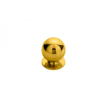 Ball Knob  25mm - Polished Brass