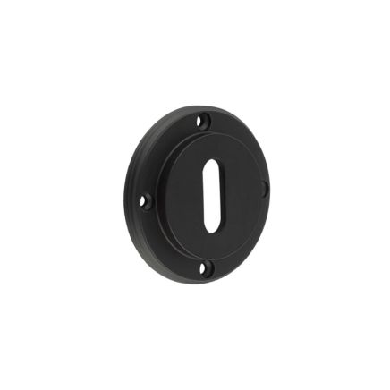 Burlington Standard Keyway Escutcheons No Rose Black - By Frelan Hardware - BUR60MB