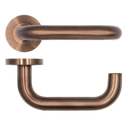 Satin Bronze Maggiore Lever On Round Rose