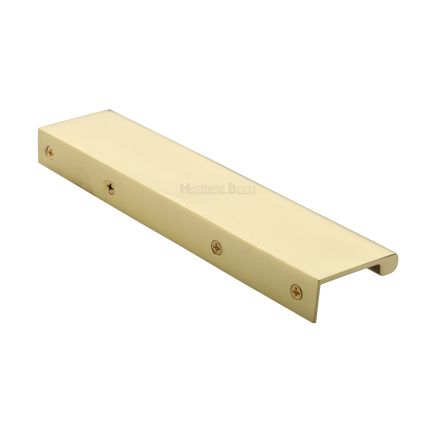 Heritage Brass EPTR Edge Pull Cabinet Handle 200mm Polished Brass finish