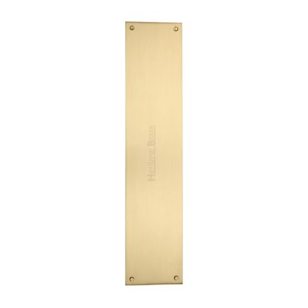 Heritage Brass Fingerplate 350mm Satin Brass finish