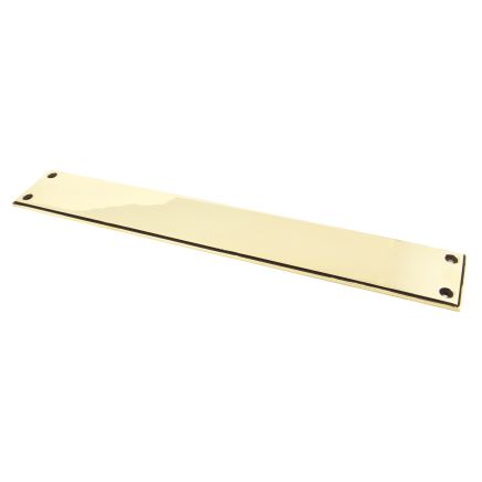 Aged Brass 425mm Art Deco Fingerplate