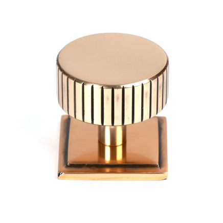 Polished Bronze Judd Cabinet Knob - 38mm (Square)