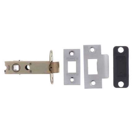 Atlantic Heavy Duty Bolt Through Tubular Latch 3" - Satin Chrome