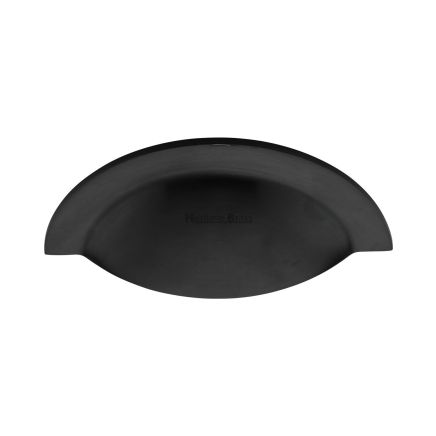 Heritage Brass Drawer Pull 57mm CTC Matt Black finish