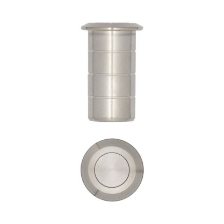 Stainless Steel Dust Proof Spring Floor Bolt Socket for Concrete 20x25mm Satin Stainless Steel - By Frelan Hardware - JSS5642