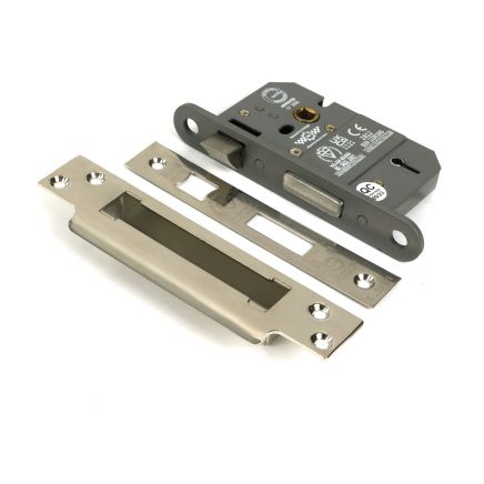 Polished Nickel 2½" 5 Lever BS Sash Lock