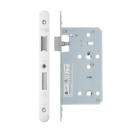Zoo Hardware 2 Piece - DIN bathroom - 78mm c/c - backset 60mm - Stainless Steel