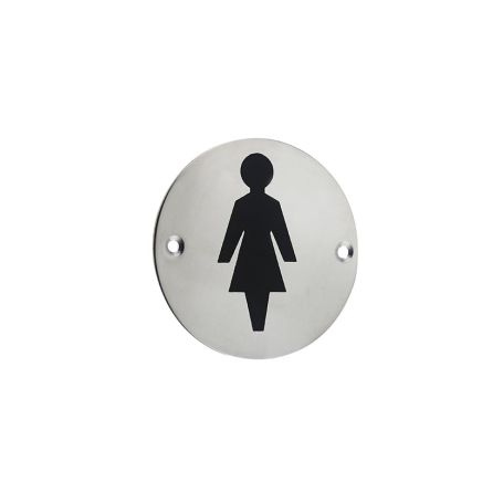 Stainless Steel Female Symbol 75mm Polished Stainless Steel - By Frelan Hardware - JS103PSS