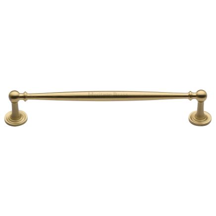 Heritage Brass Cabinet Pull Colonial Design 203mm CTC Satin Brass Finish