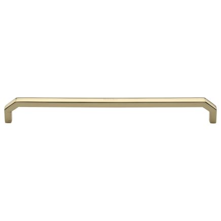 Heritage Brass Cabinet Pull Hex Angular Design 254mm CTC Polished Brass Finish