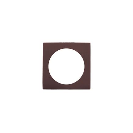 Zoo Hardware Spare square rose (turn & release) - Etna Bronze