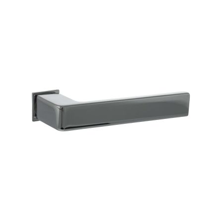 Forme Asti Lever Door Handle on Concealed Square Rose - Polished Chrome (Pair)