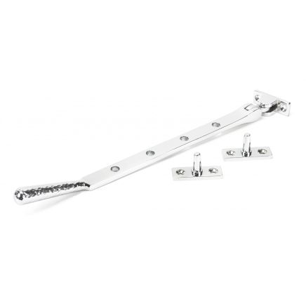 Polished Chrome 10" Hammered Newbury Stay