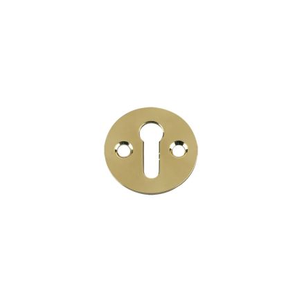 Zoo Hardware Std. Key Profile Victorian Escutcheon 32mm dia. - Polished Brass