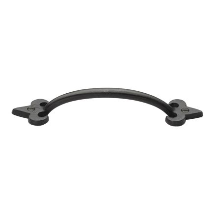 Rustic Dark Bronze Cabinet Pull Fleur-de-lys Design 203mm