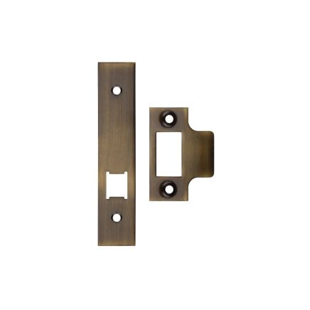 Zoo Hardware Spare Acc Pk for UK Horizontal Locks - *BLANK* - Contains Forend, Strike and Fixing Screws (Latch Version) - Bronze