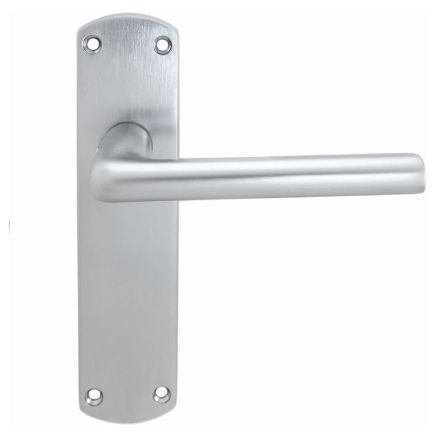 Serozzetta Uno Lever On Latch Backplate - Satin Chrome