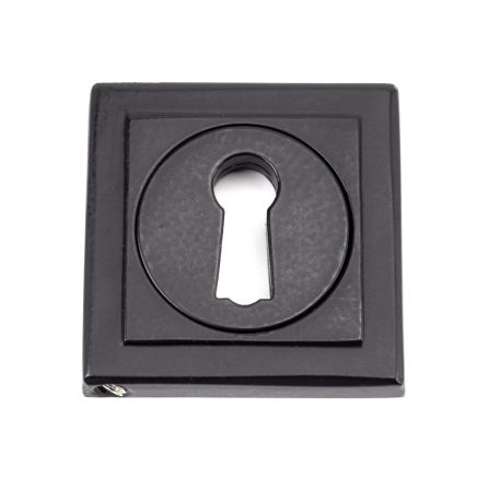 Matt Black Round Escutcheon (Square)