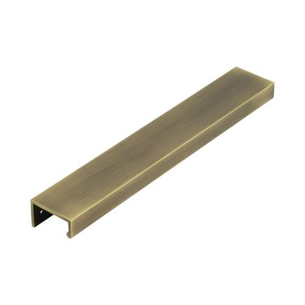 Burlington 300mm Antique Brass Angled Edge Pull - By Frelan Hardware - BUR912AB