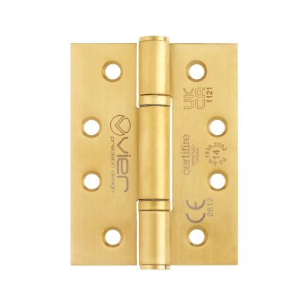 Zoo Hardware Grade 14 Low Maintenance Hinge Square - 102 x 76 x 3.4mm - PVD Satin Brass