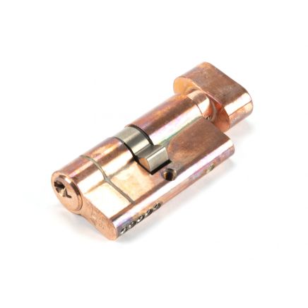 Polished Bronze 30/30 5pin Euro Cylinder/Thumbturn KA