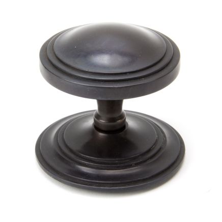 Aged Bronze Art Deco Centre Door Knob